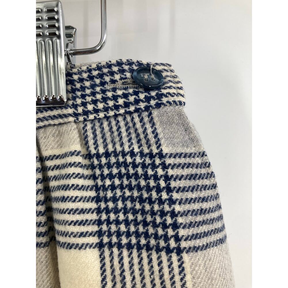 Vintage Pendleton Plaid Gray Cream Wool Lined Skirt Women’s 14 - Picture 3 of 8